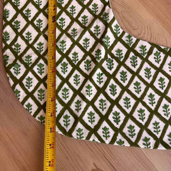 Handmade Festive Block Print Christmas Stockings, Set of 3 - Picture 7 of 8